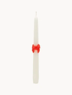 Outlet Anna + Nina Chandelles peintes à la main Classic Bow, 2 pièces Blanc, rouge