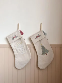 Fashion Cam Cam Copenhagen Chaussette de Noël réversible en coton bio Angel