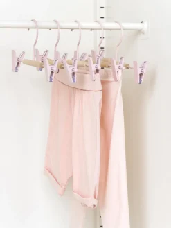 Fashion Mustard Made Cintres Kids Clip, 5 pièces Rose