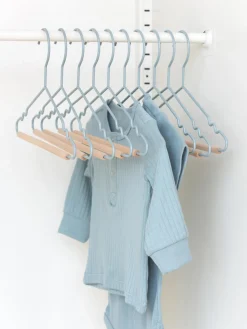 Best Mustard Made Cintres Kids Top, 10 pièces Bleu ciel