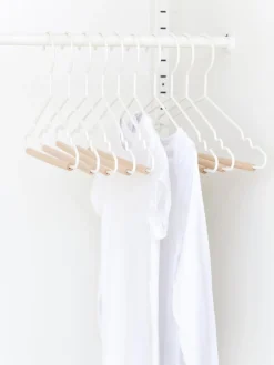 Discount Mustard Made Cintres Kids Top, 10 pièces Blanc