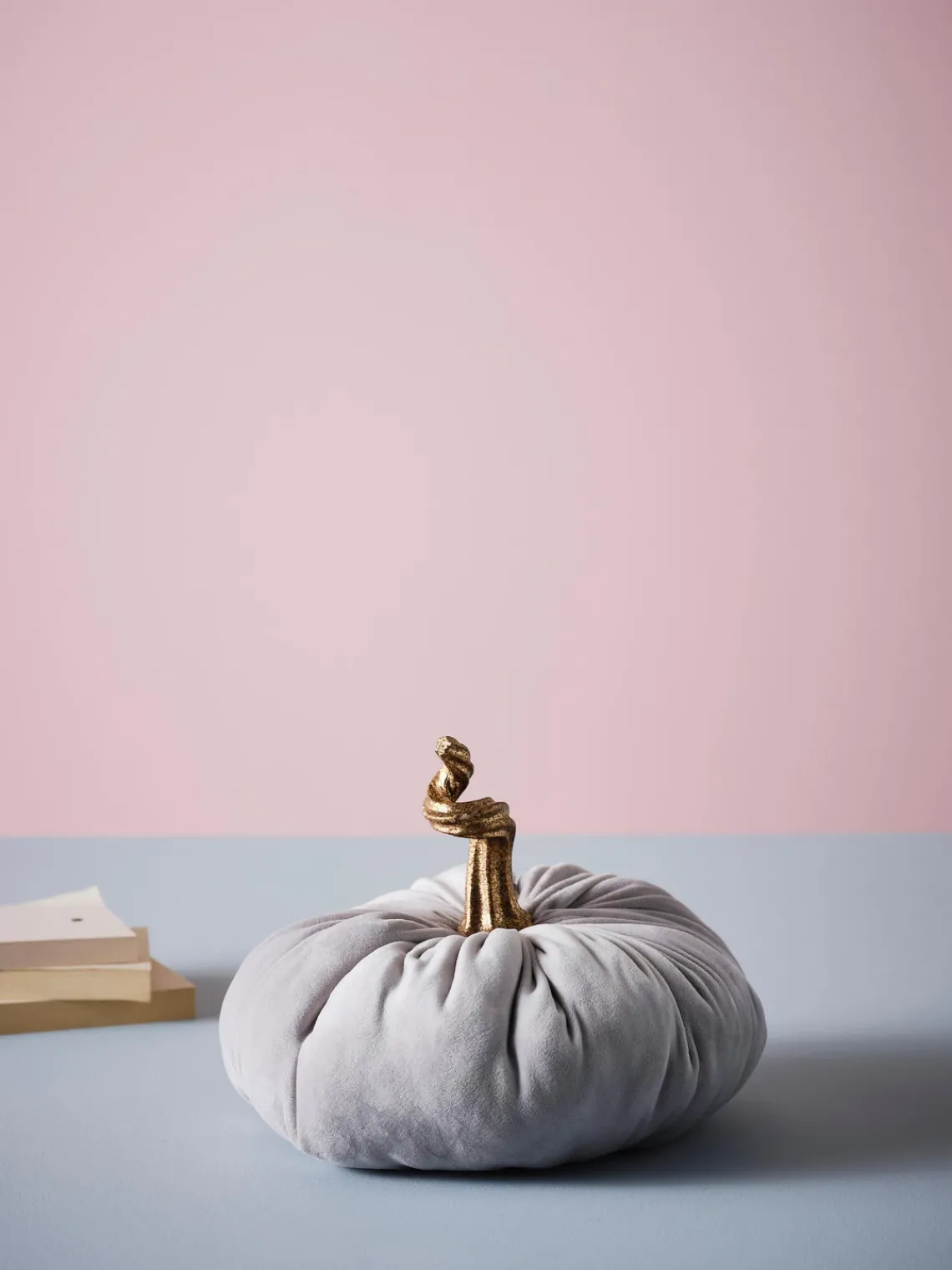 Online Jotex Citrouille décorative Pumpis, Ø 22 cm Gris clair, doré