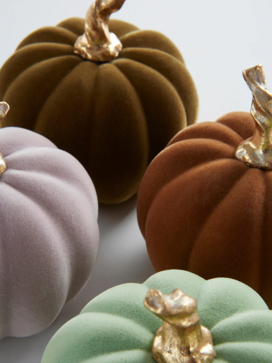 Outlet Jotex Citrouilles décoratives Mercy, 4 élém. Tons bruns, vert clair