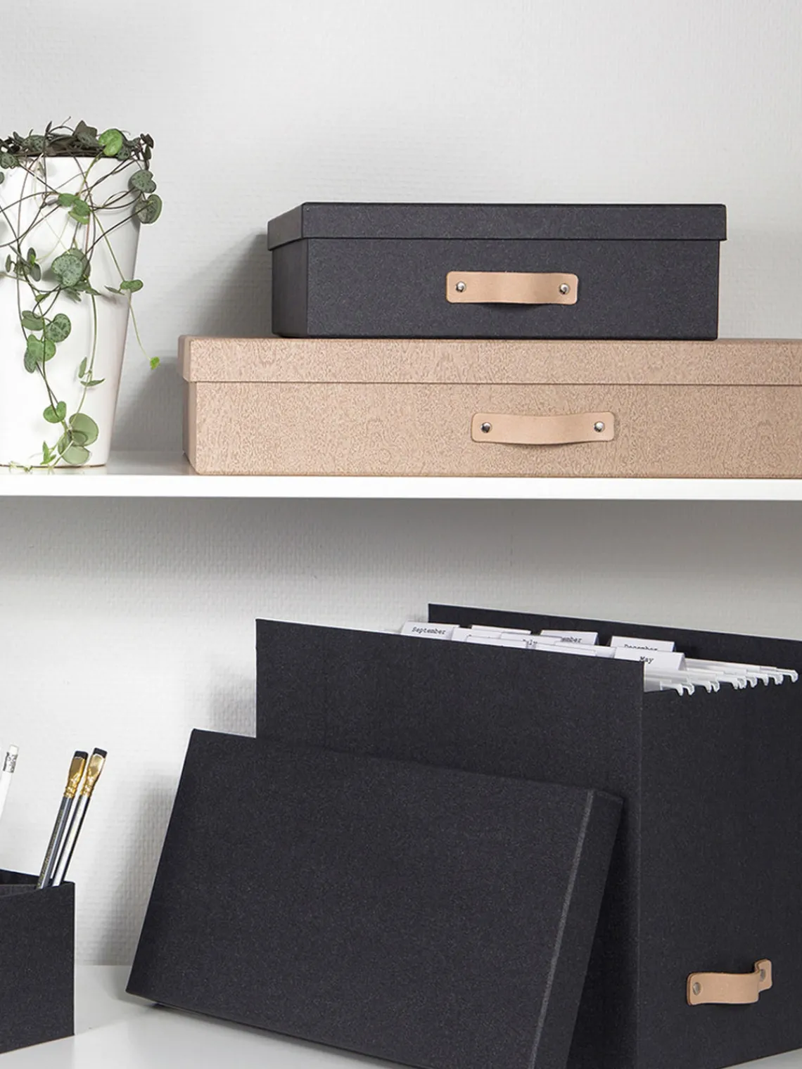 Fashion Bigso Box of Sweden Classeur à dossiers suspendus Johan Anthracite