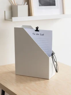 Sale Bigso Box of Sweden Classeur Estelle Grège, beige