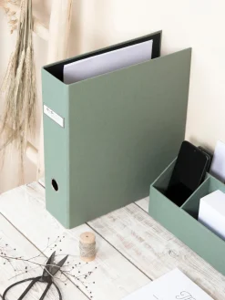 Clearance Bigso Box of Sweden Classeur pour documents Archie Vert sauge
