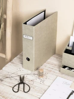 Fashion Bigso Box of Sweden Classeur pour documents Archie Beige clair