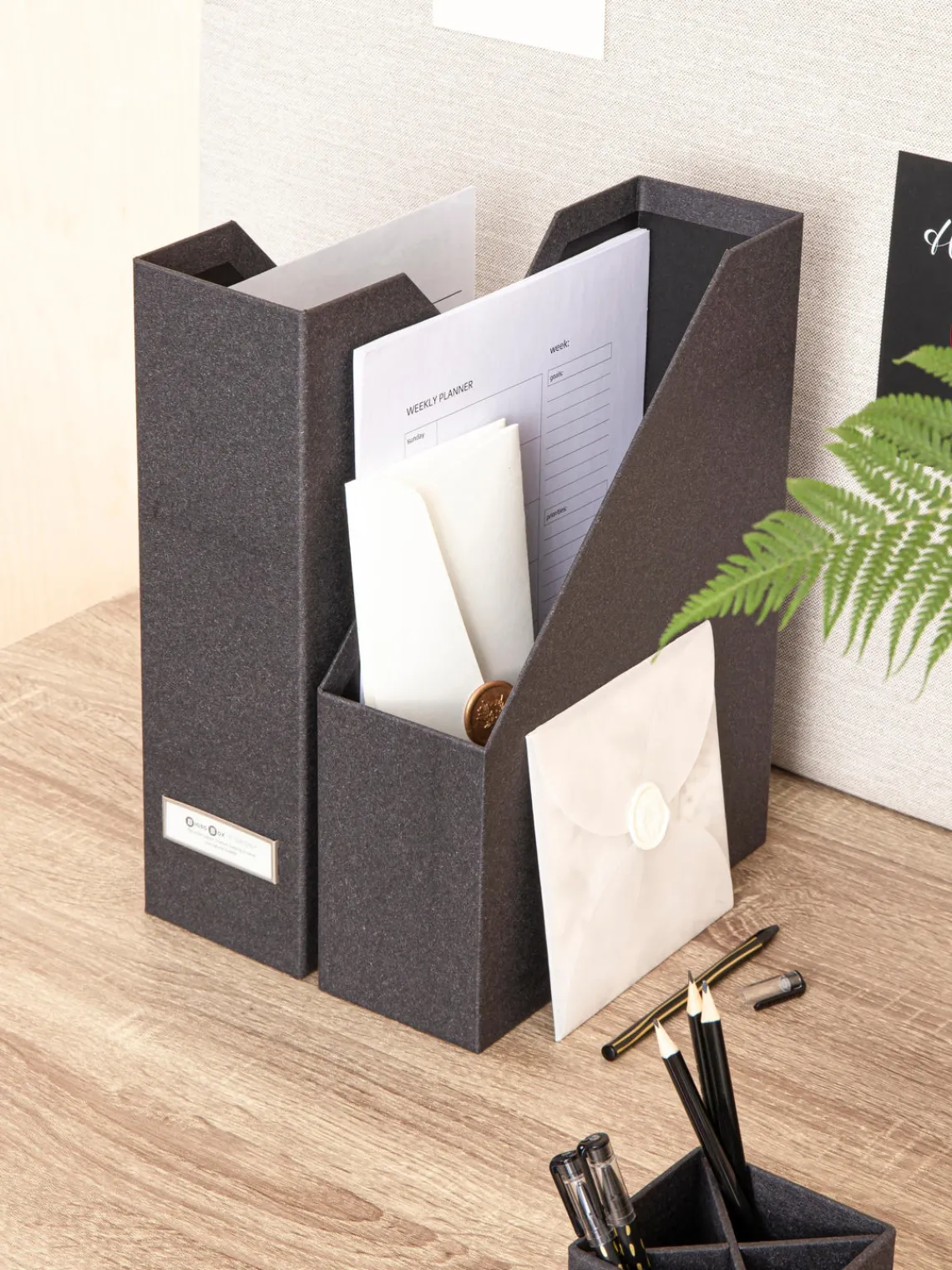 Discount Bigso Box of Sweden Classeurs Viola, 2 pièces Anthracite