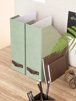 Sale Bigso Box of Sweden Classeurs William, 2 pièces Vert sauge