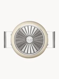 Hot Smeg Cocotte avec couvercle et revêtement antiadhésif 50's Style Blanc cassé