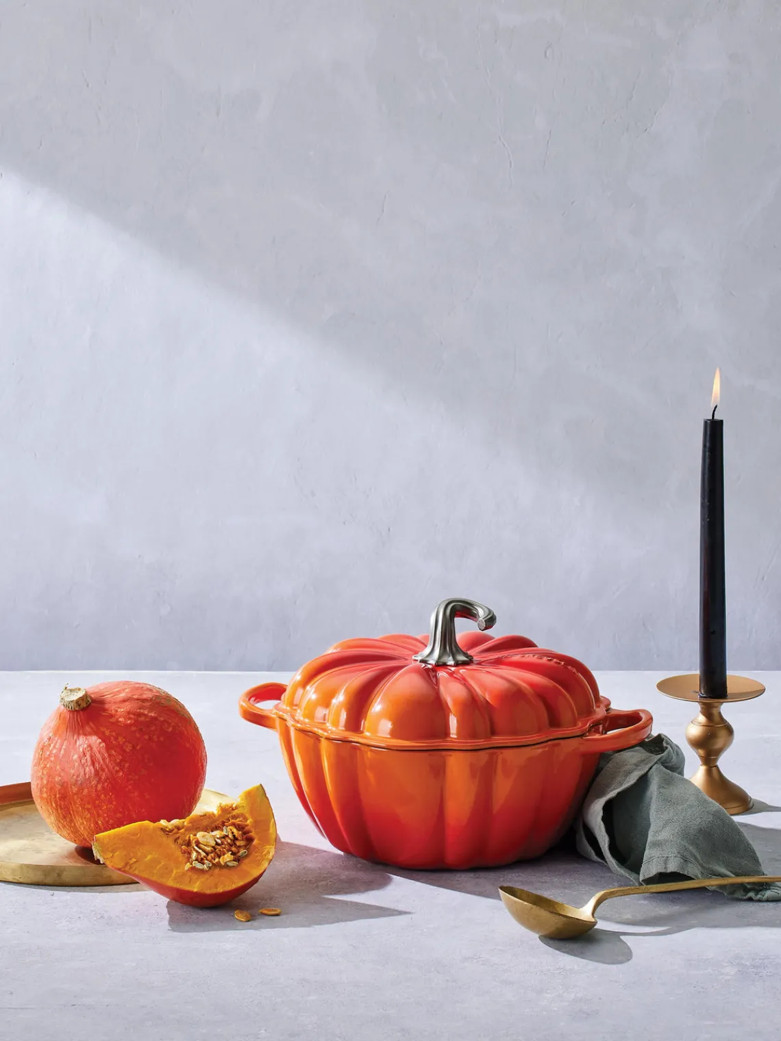 Hot LE CREUSET Cocotte Citrouille en fonte émaillée Signature Pumpkin