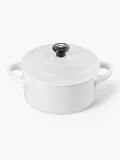 Outlet LE CREUSET Cocotte en céramique Mini Noir, blanc