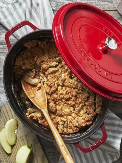 Clearance Staub Cocotte ovale en fonte La Cocotte Rouge, argenté