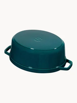 New Staub Cocotte ovale en fonte La Cocotte Bleu pétrole, argenté