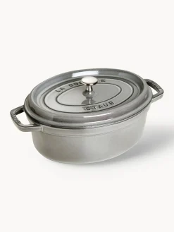 Discount Staub Cocotte ovale en fonte La Cocotte Grège, argenté