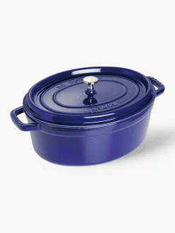 Discount Staub Cocotte ovale en fonte La Cocotte Bleu roi, argenté