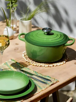 Outlet LE CREUSET Cocotte ovale en fonte émaillée Signature Collection Tons verts
