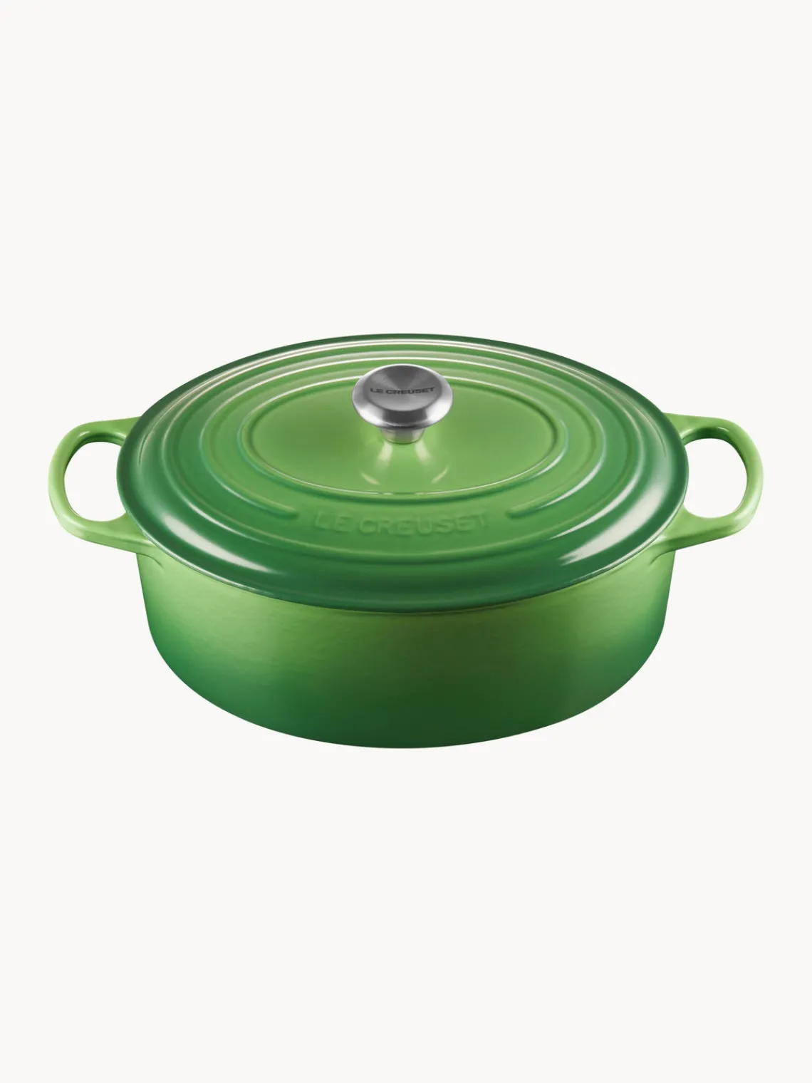 Outlet LE CREUSET Cocotte ovale en fonte émaillée Signature Collection Tons verts