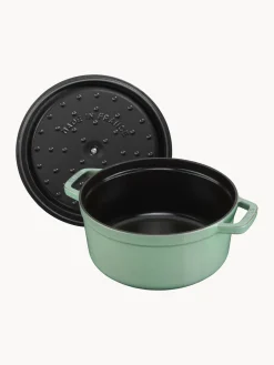 Sale Staub Cocotte ronde en fonte La Cocotte Vert sauge, haute brillance