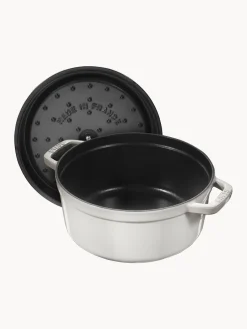 Online Staub Cocotte ronde en fonte La Cocotte Gris clair, haute brillance