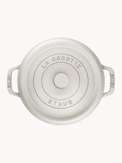 Online Staub Cocotte ronde en fonte La Cocotte Gris clair, haute brillance
