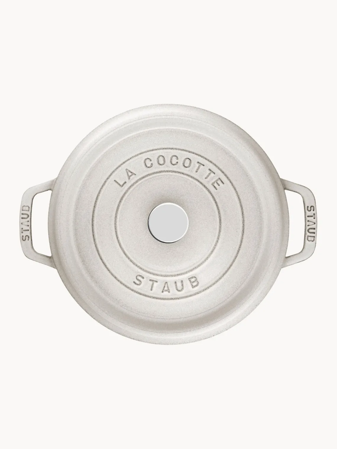 Online Staub Cocotte ronde en fonte La Cocotte Gris clair, haute brillance
