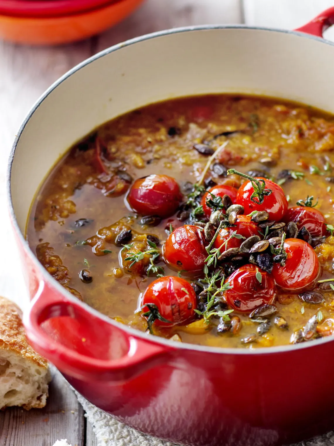 Sale LE CREUSET Cocotte ronde en fonte émaillée Signature Collection Tons rouges, argenté