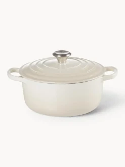 Hot LE CREUSET Cocotte ronde en fonte émaillée Signature Collection Tons blanc cassé