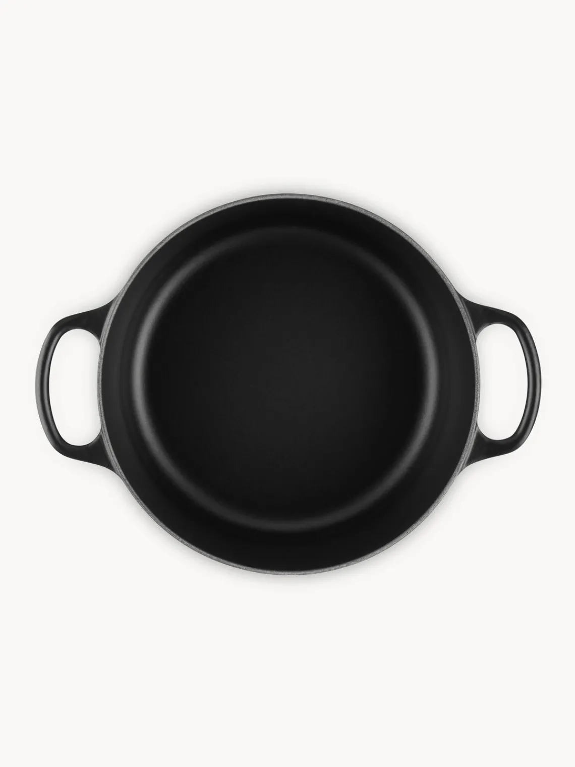 Clearance LE CREUSET Cocotte ronde en fonte émaillée Signature Collection Noir, argenté