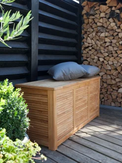Best Cinas Coffre de rangement en teck Storage