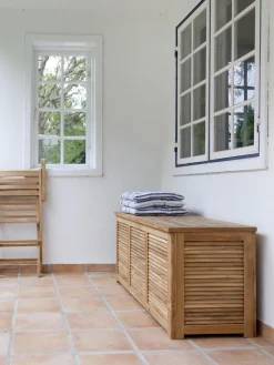 Best Cinas Coffre de rangement en teck Storage