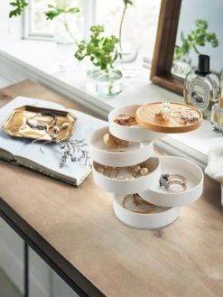 Sale Yamazaki Coffret à bijoux avec couvercle en bois Tosca, 5 niveaux