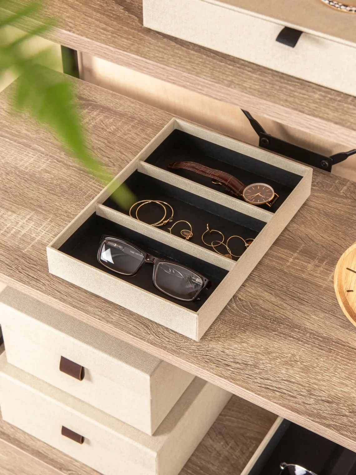 Discount Bigso Box of Sweden Coffret à bijoux Precious Beige clair