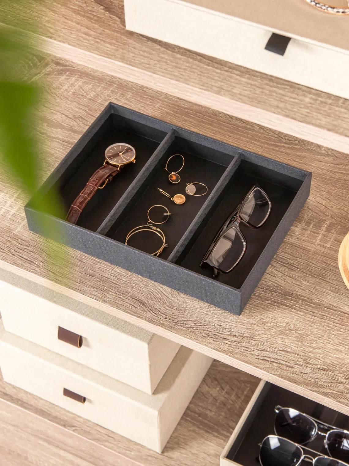 New Bigso Box of Sweden Coffret à bijoux Precious Anthracite