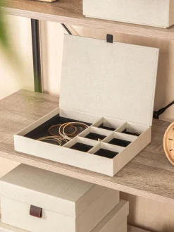 New Bigso Box of Sweden Coffret à bijoux Precious Beige clair
