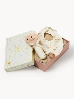 Discount Cam Cam Copenhagen Coffret de soins pour bébé Ashley, 4 élém. Taupe, blanc crème, bleu ciel