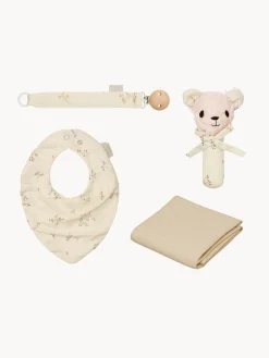 Discount Cam Cam Copenhagen Coffret de soins pour bébé Ashley, 4 élém. Taupe, blanc crème, bleu ciel