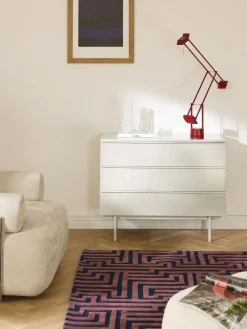 Hot Westwing Collection Commode en bois Elona Beige clair, haute brillance
