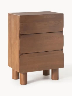 Discount Westwing Collection Commode en chêne Cadi Chêne brun laqué