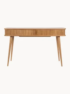 Outlet Zuiver Console en bois cannelé avec rangement Barbier Frêne