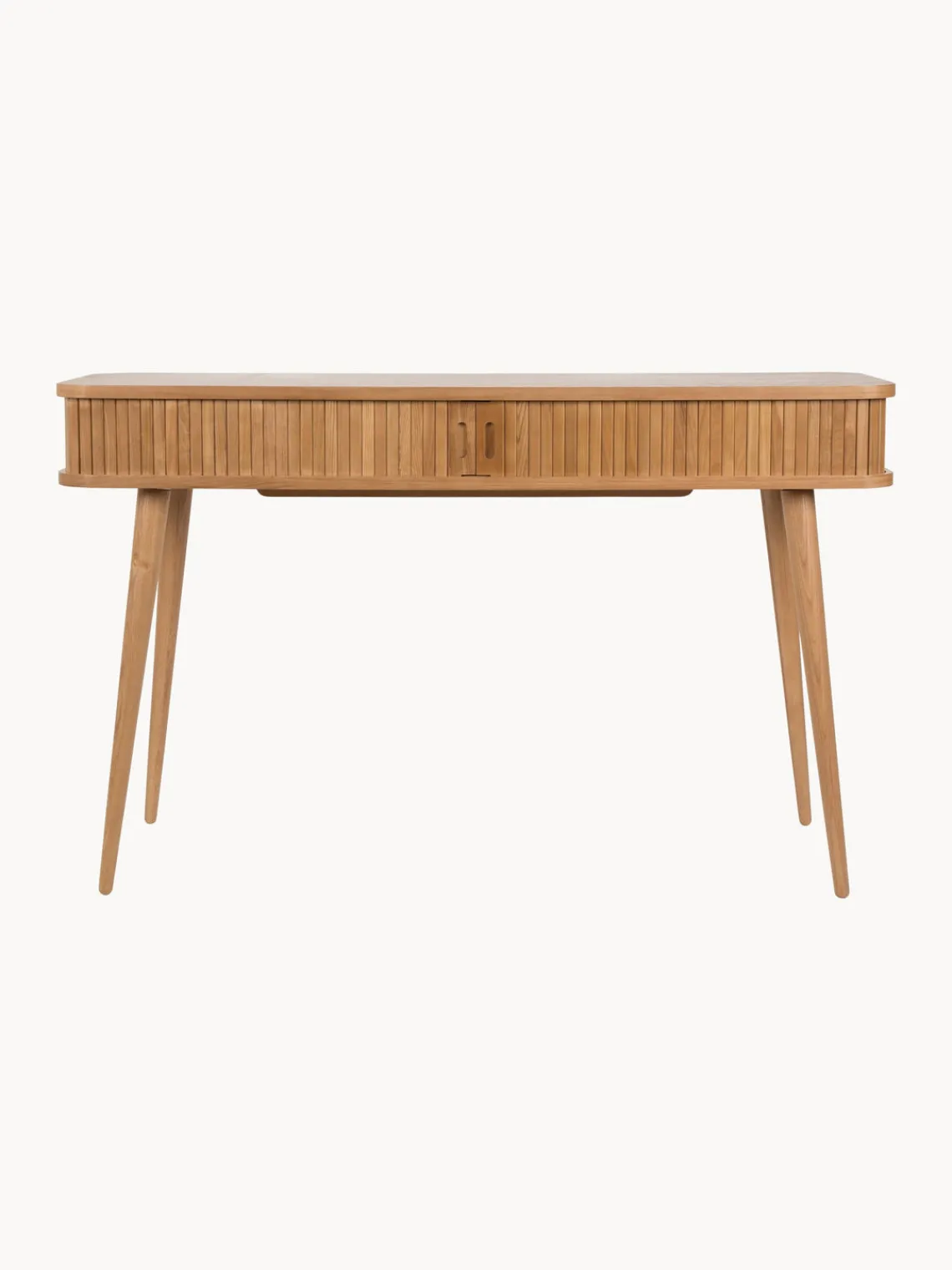 Outlet Zuiver Console en bois cannelé avec rangement Barbier Frêne