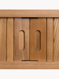 Outlet Zuiver Console en bois cannelé avec rangement Barbier Frêne