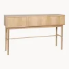 Hot Hübsch Console en bois motif chevrons Herringbone