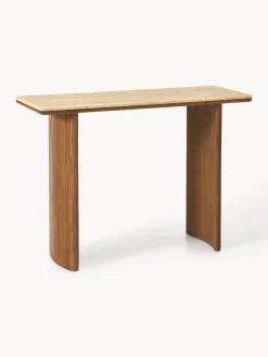 Best Westwing Collection Console en chêne avec plateau en travertin Chandler