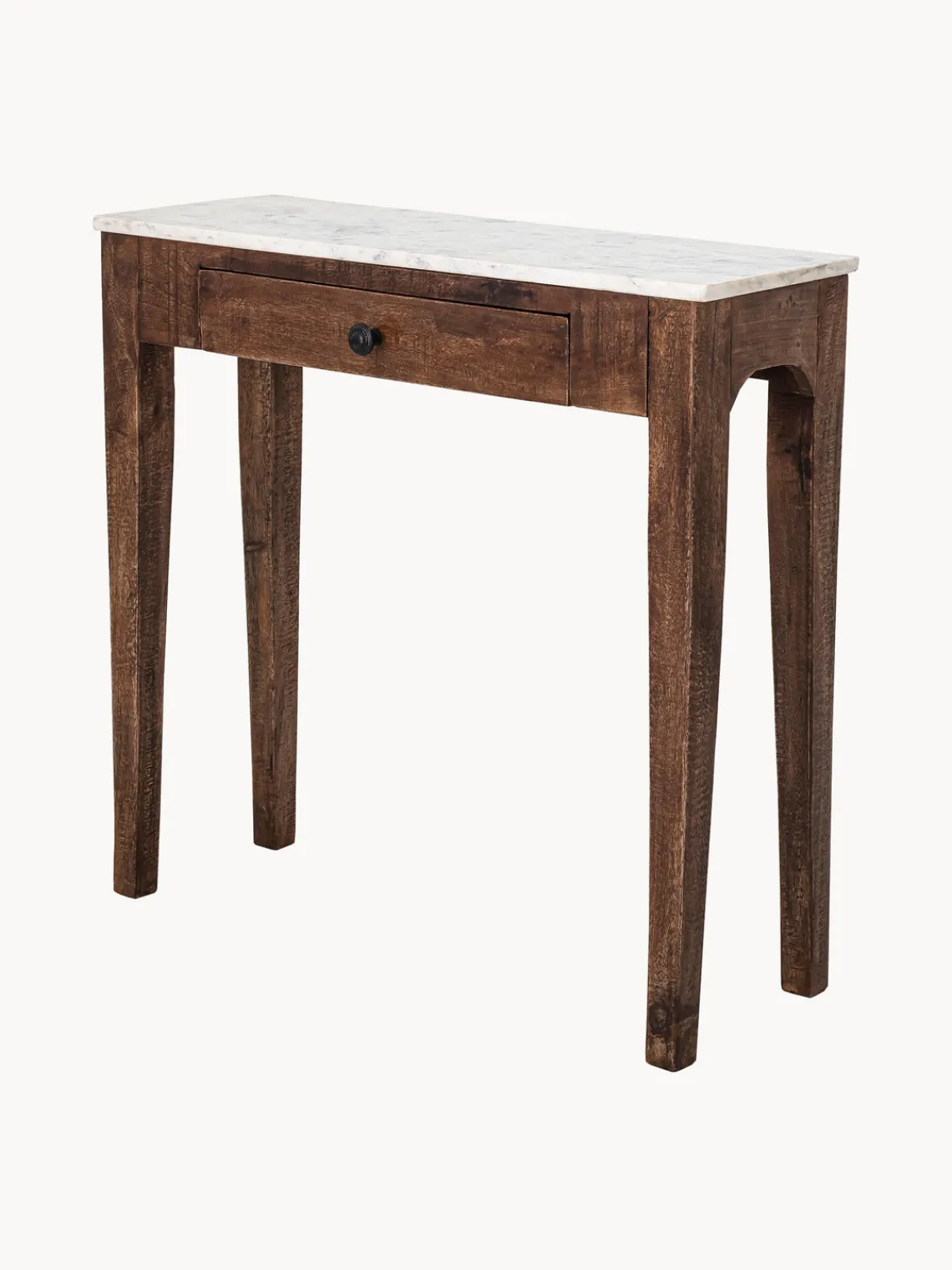 Sale Bloomingville Console en manguier avec plateau en marbre Hauge