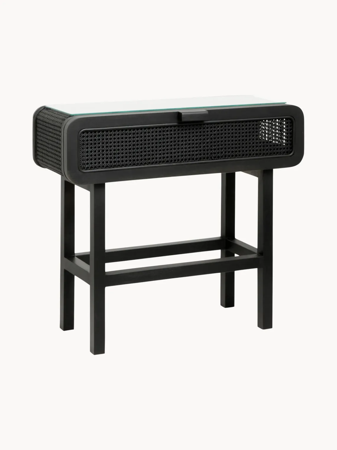 New Nordal Console en teck avec tressage en rotin Merge