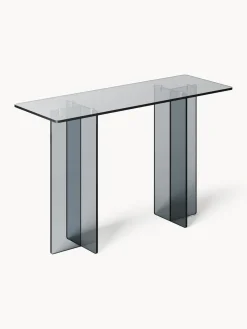 Best Westwing Collection Console en verre Anouk Gris, transparent