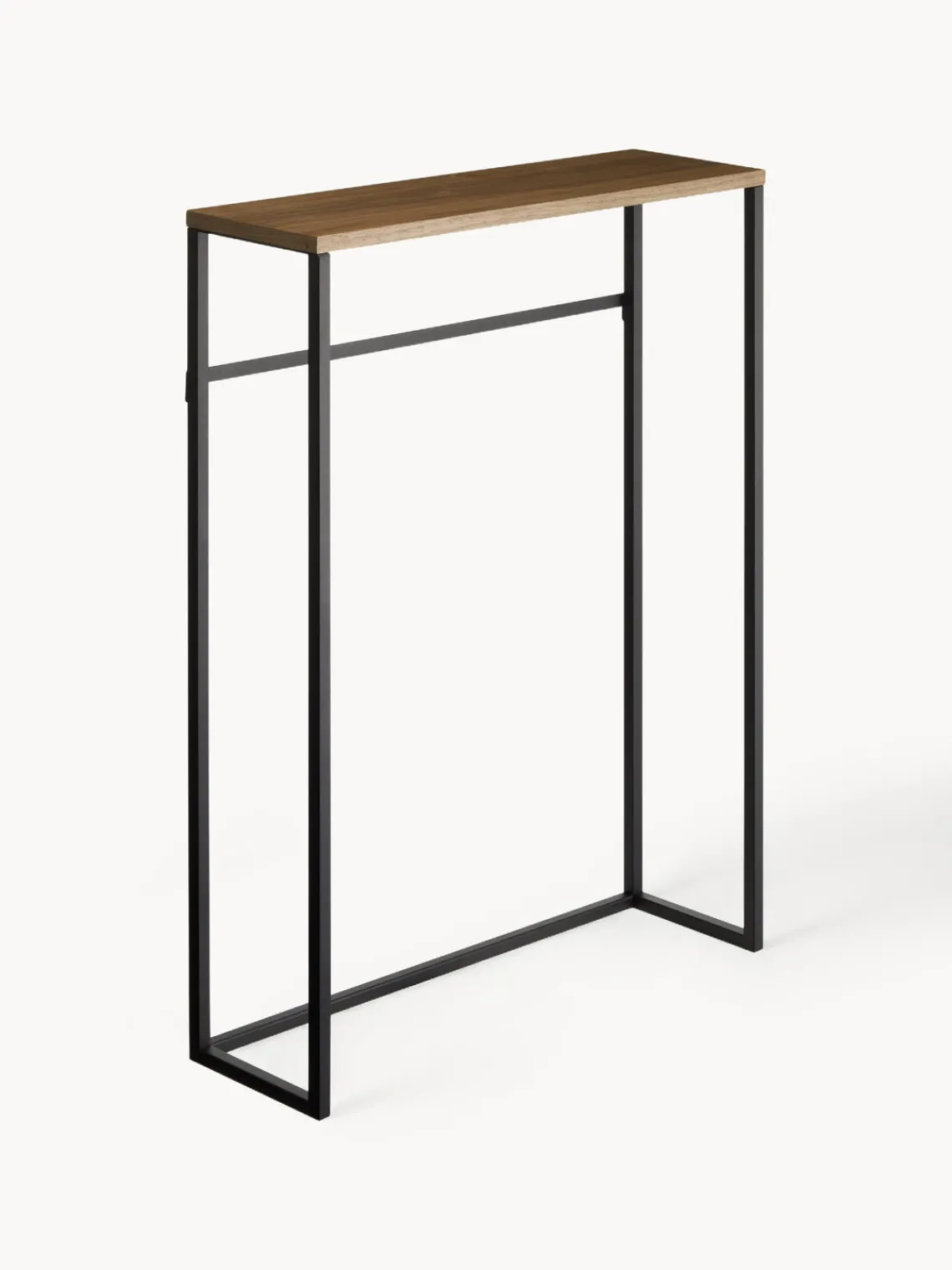 Clearance Yamazaki Console étroite Tower Noir, bois foncé