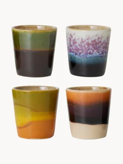 Online HKLIVING Coquetiers en céramique émaillée peinte à la main 70's, 4 élém.