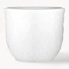 Fashion Lyngby Porcelaen Coquetiers en porcelaine avec surface texturée Rhombe, 2 pièces
